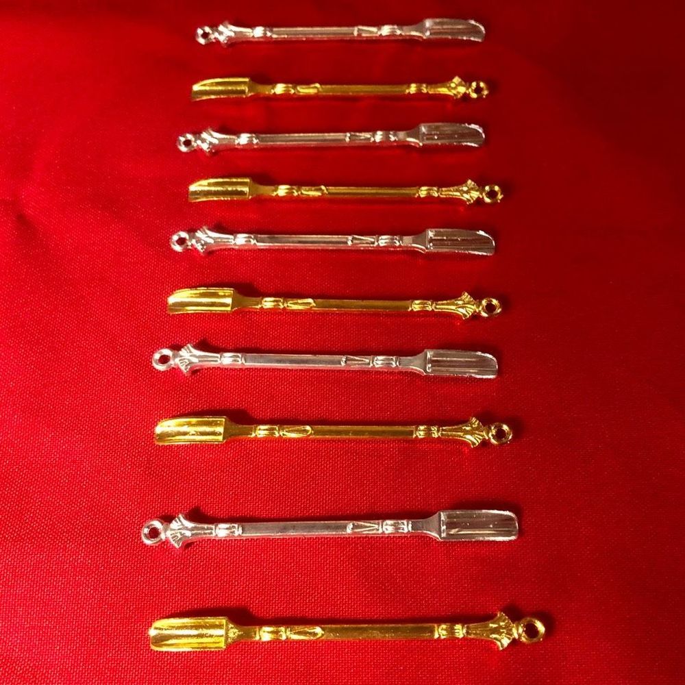 10 Gold & Silver Spoon Pendants Necklace Charms :)